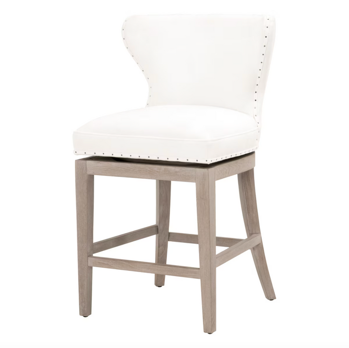 Millie Ivory Swivel Counter Stool