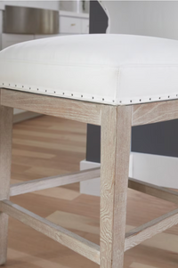 Millie Ivory Swivel Counter Stool