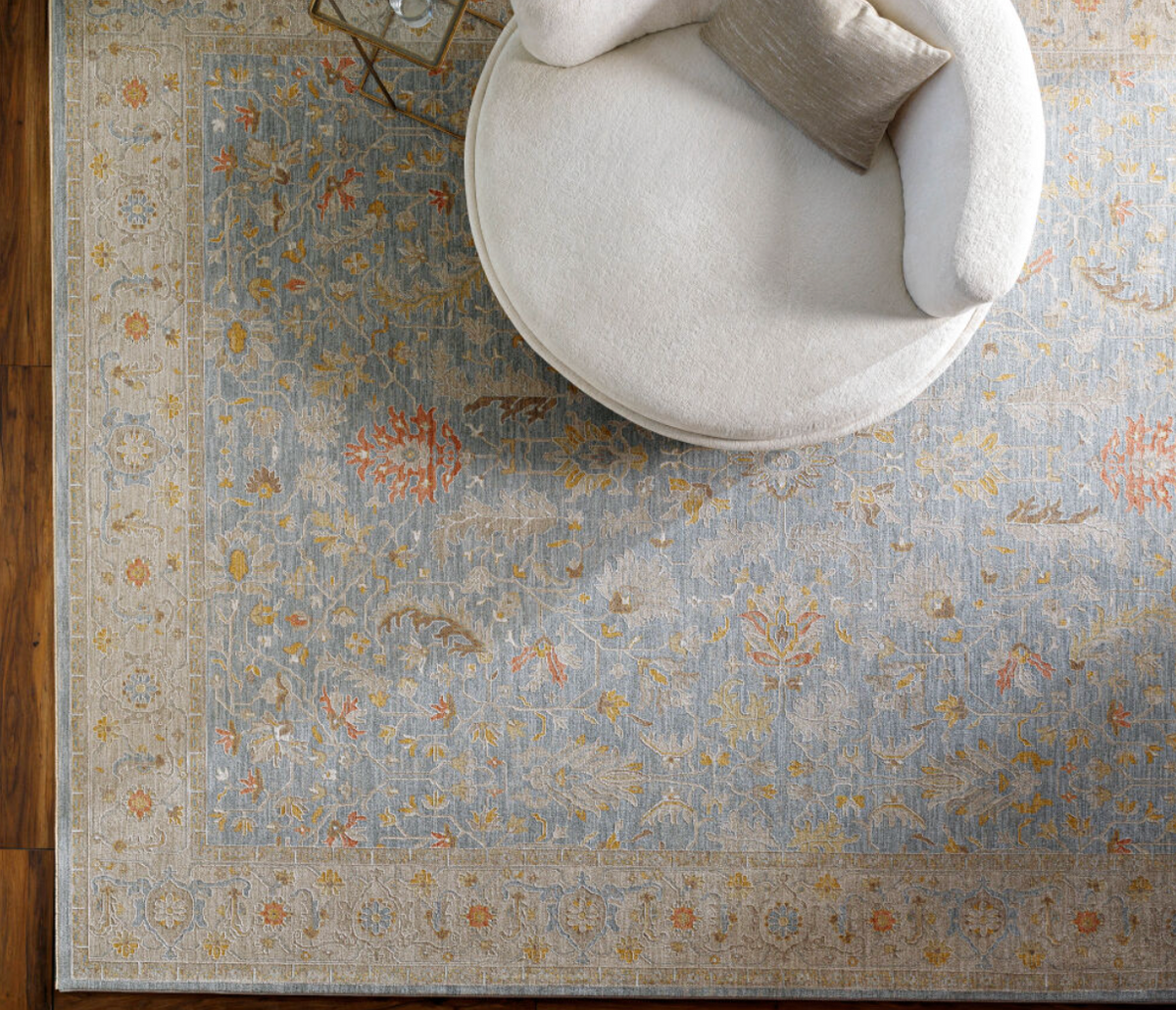 Avant Garde Blue & Light Beige Rug