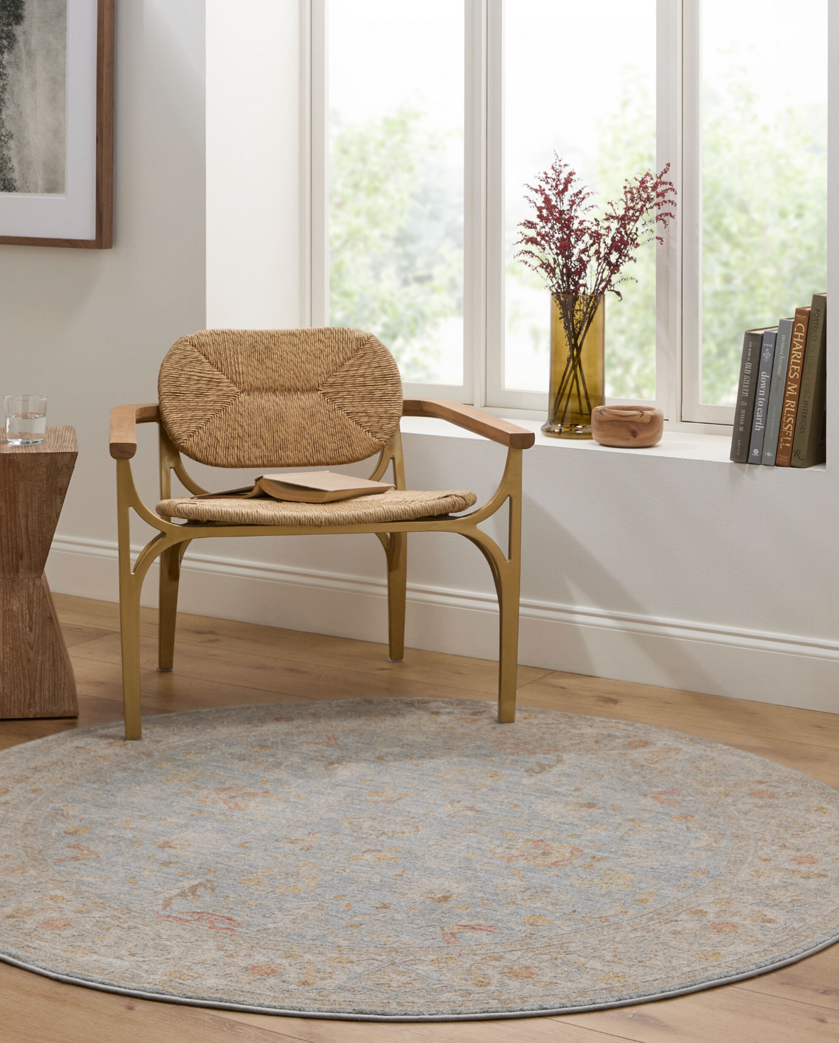 Avant Garde Blue & Light Beige Rug