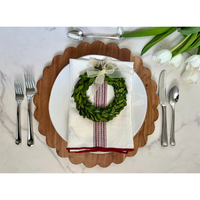 Scalloped Round Cutting Board Charger