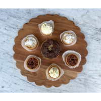 Scalloped Round Cutting Board Charger