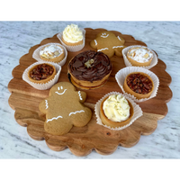 Scalloped Round Cutting Board Charger