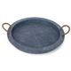 Aegean Round Faux Rattan Serving Tray