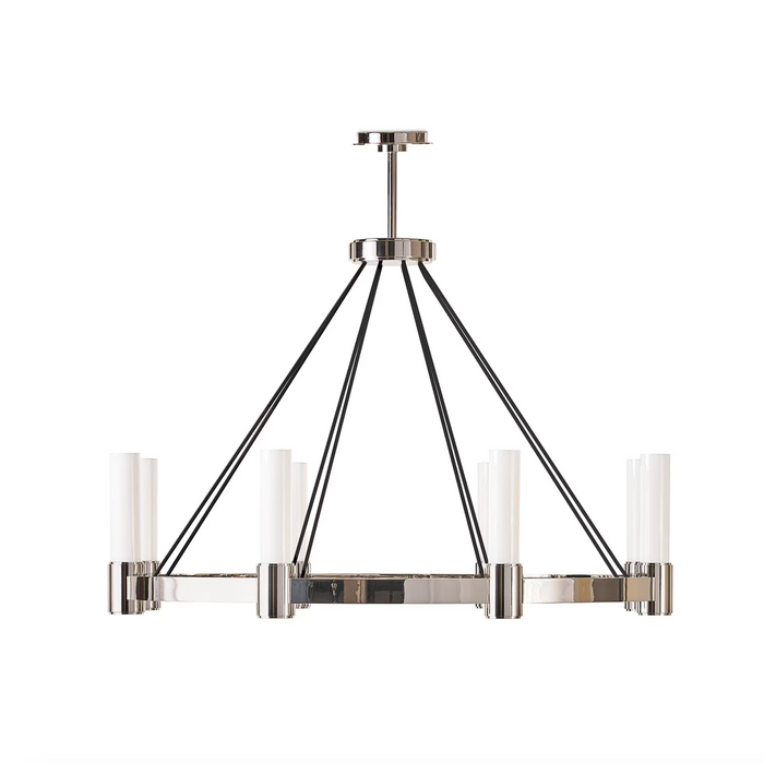 Dixon Polished Nickel Chandelier
