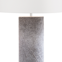 Andres Grey Column Table Lamp
