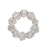 Crystal Bauble Napkin Ring | Gold or Silver, Set of 4