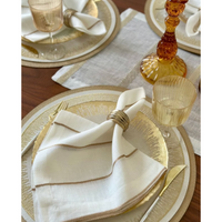 Flare Embroidered Round Placemats, Set of 4