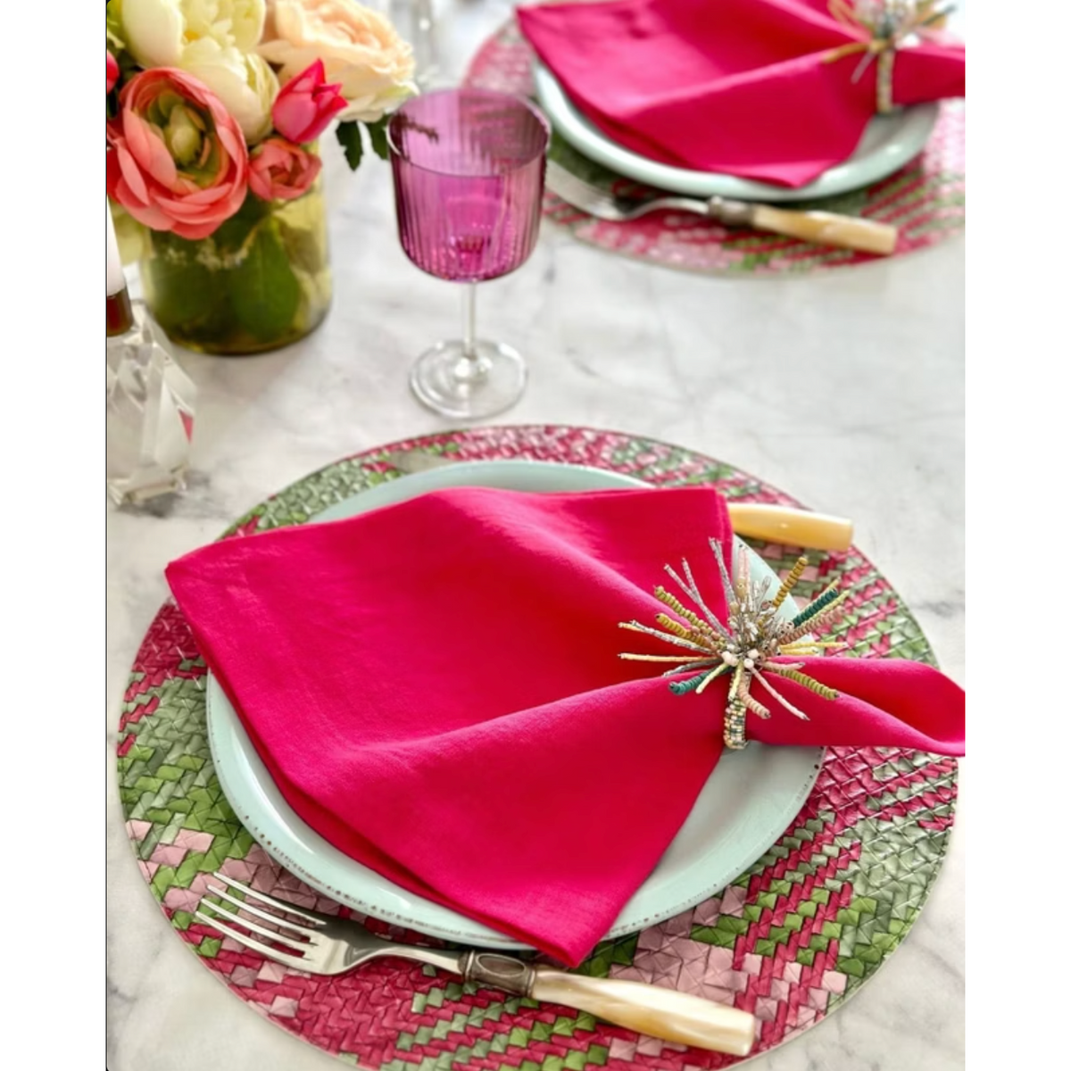 French Riviera Stonewashed Linen Napkins, Set of 4