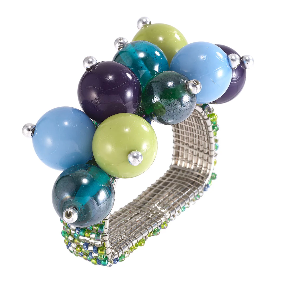 Jubilant Colorful Napkin Rings, Set of 4