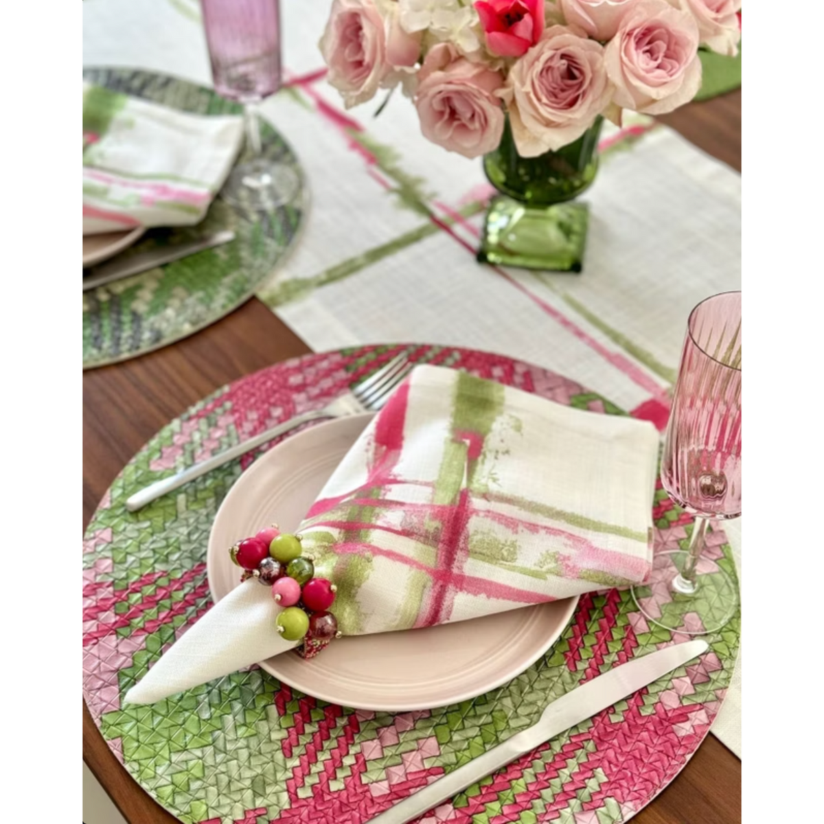 Jubilant Colorful Napkin Rings, Set of 4