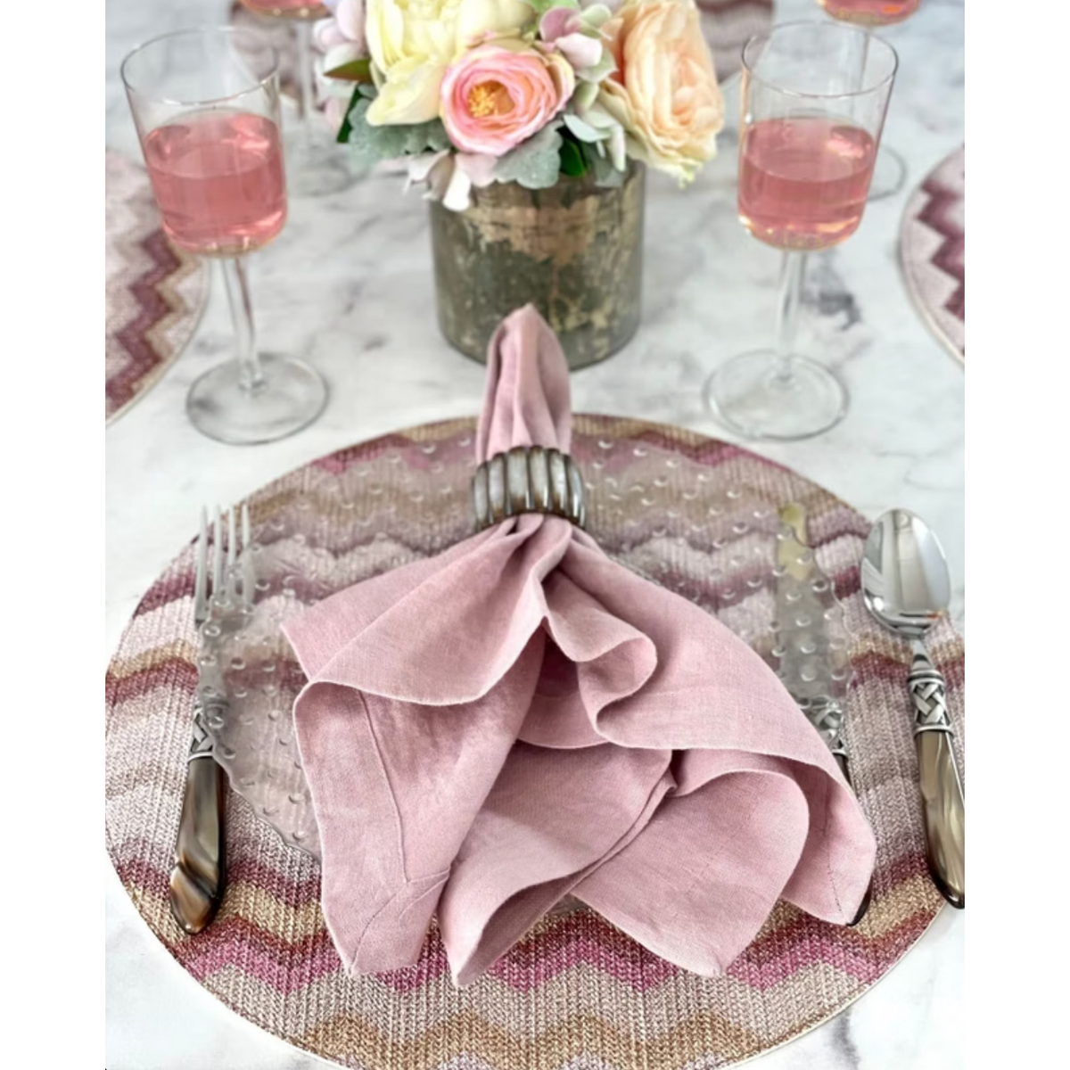 French Riviera Stonewashed Linen Napkins, Set of 4