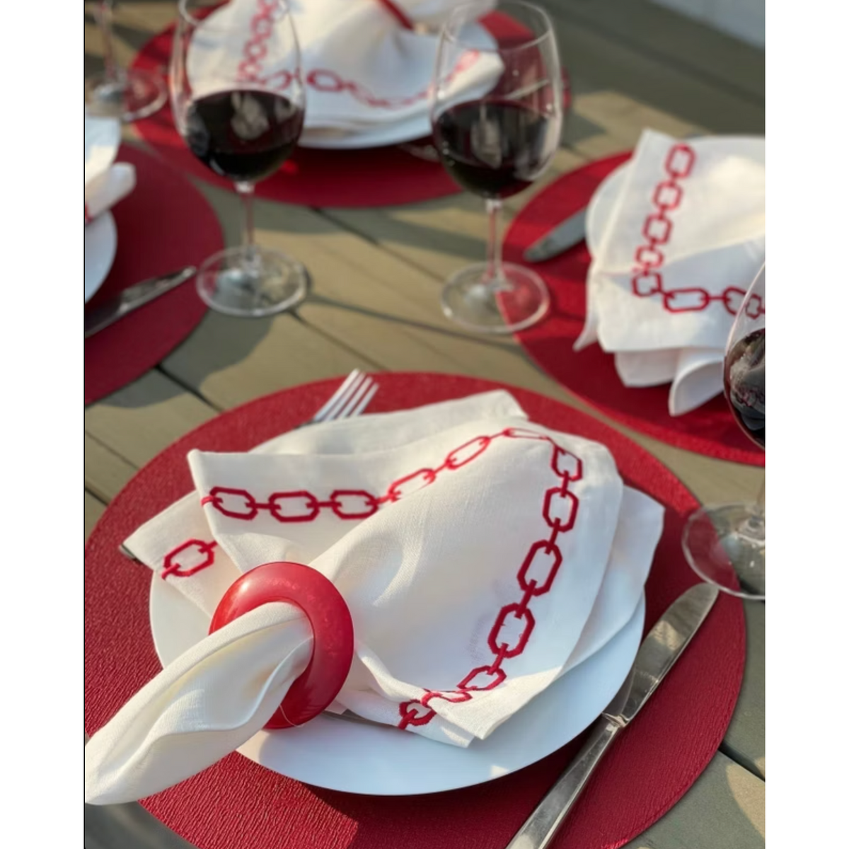 Porto Vinyl Placemats, Set of 4