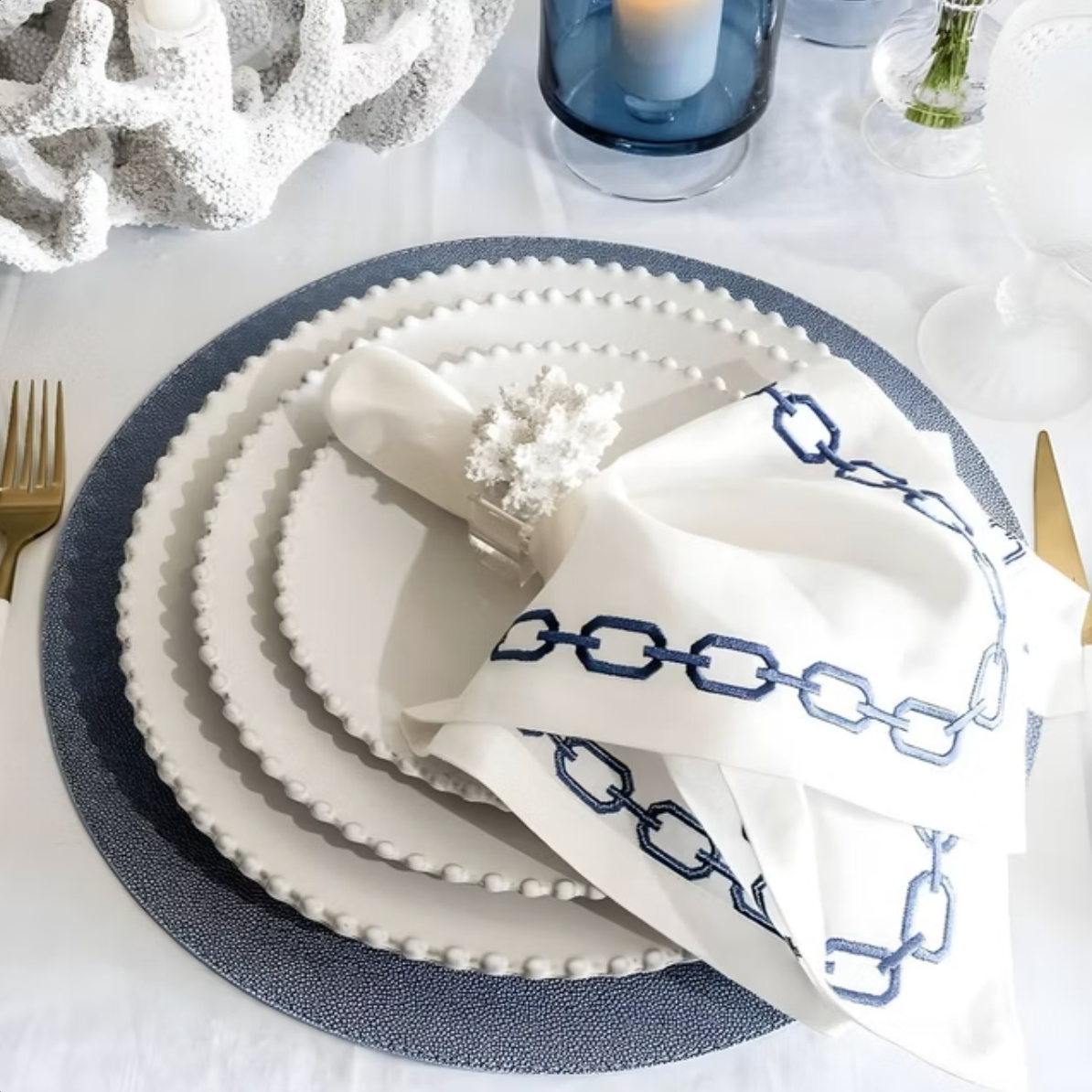 Ray Shagreen Placemats, Set of 4