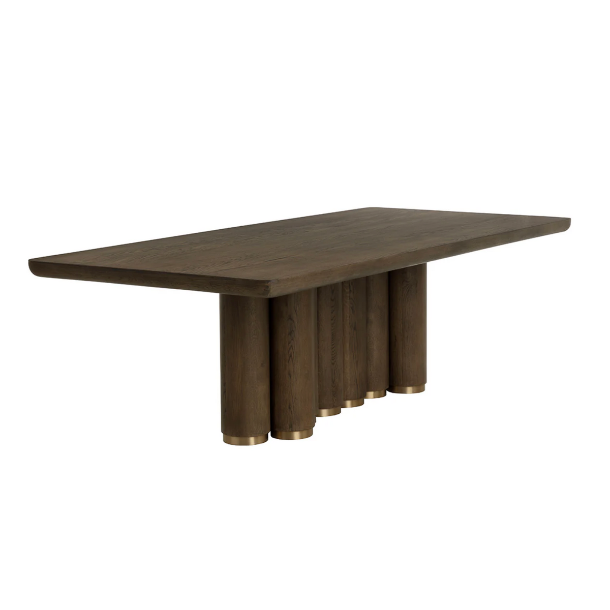 Salix Chocolate Oak Rectangle Dining Table