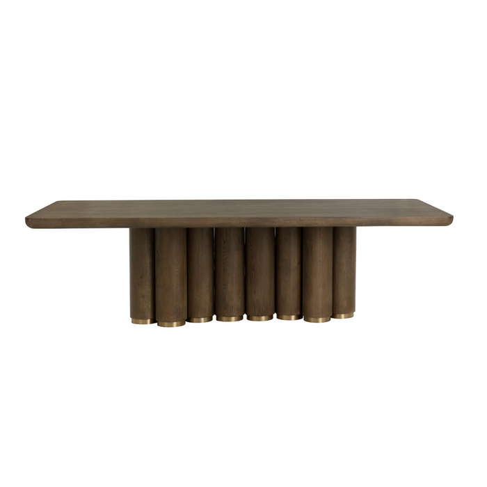 Salix Chocolate Oak Rectangle Dining Table