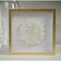 Gold Framed Crystal Flower Artwork
