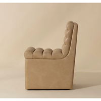 Norm Rolling Dining Chair - Copley Latte