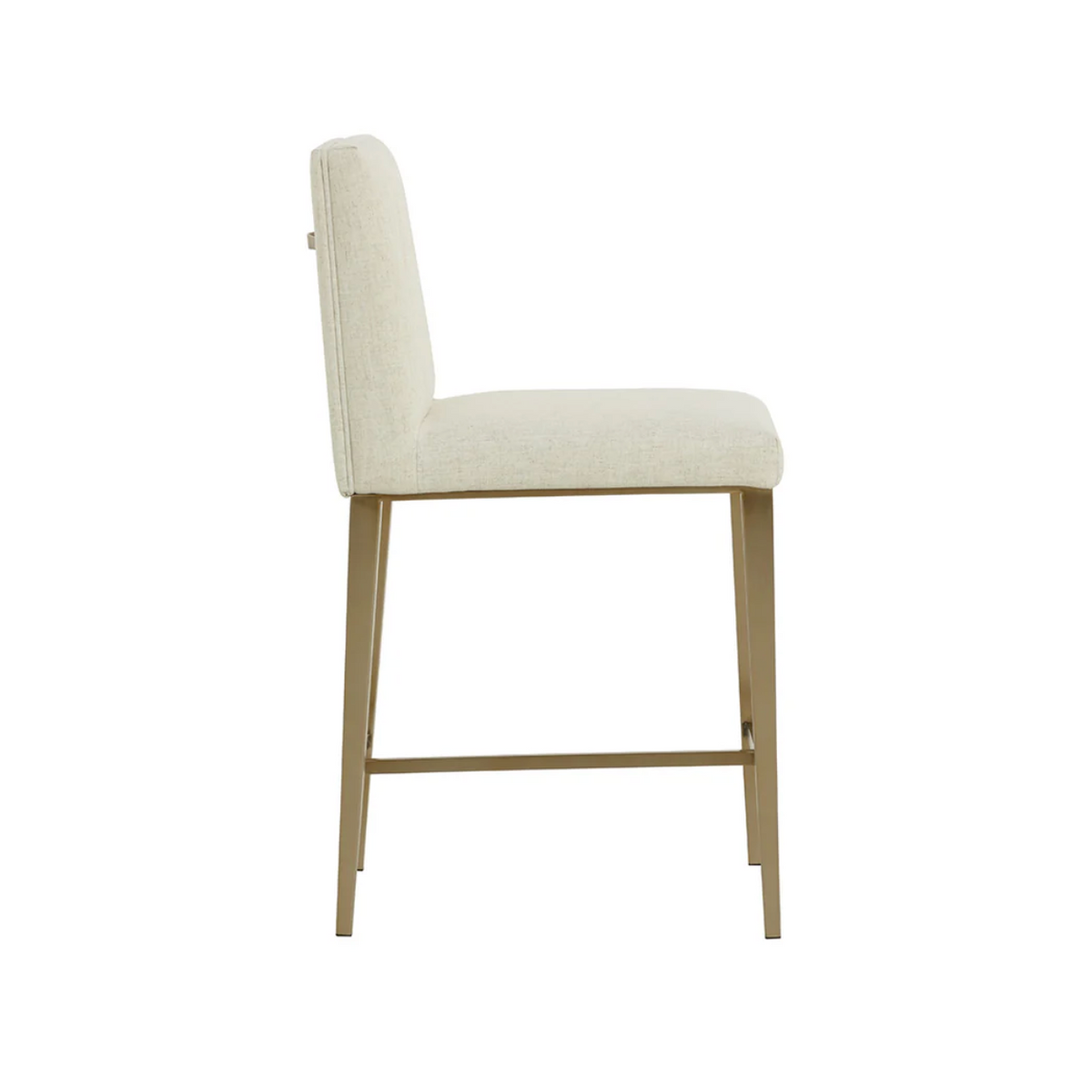 Wilbur Beige Linen Counter Stool