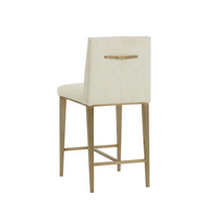 Wilbur Beige Linen Counter Stool