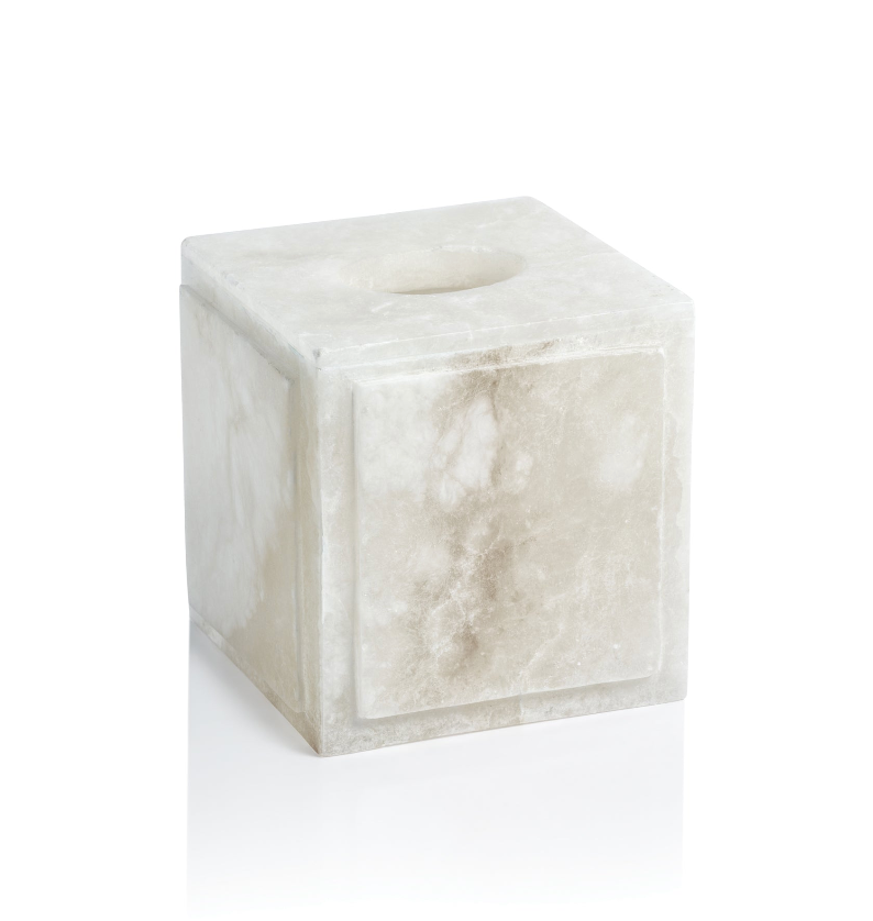 Côte d'Azur Alabaster Tissue Box Cover