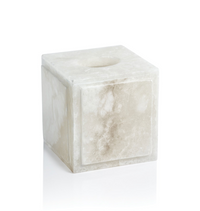 Côte d'Azur Alabaster Tissue Box Cover