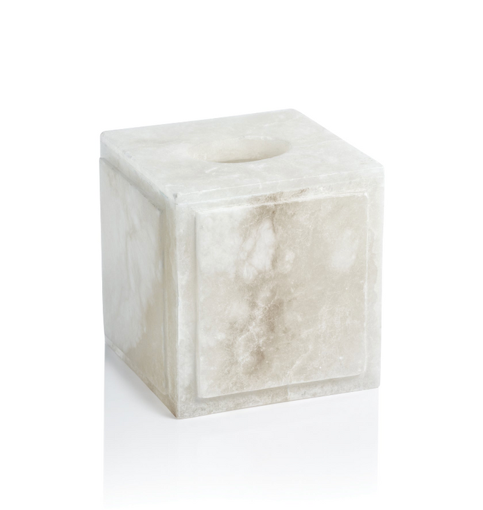 Côte d'Azur Alabaster Tissue Box Cover