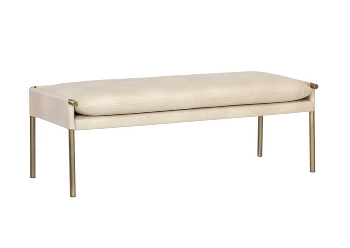 Bellevue Upholstered Bench - Bravo Cream