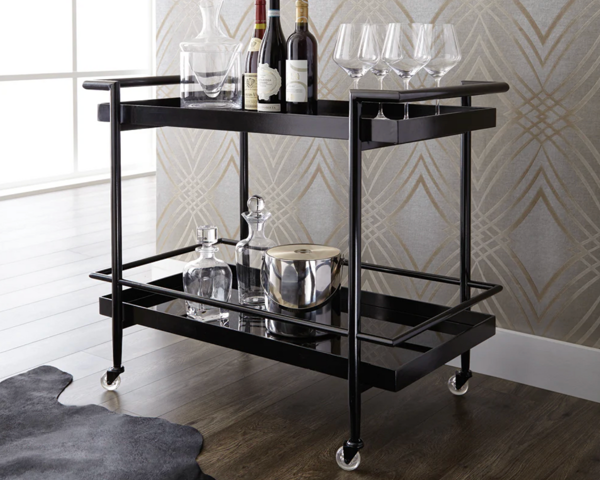 Livingston Black Bar Cart