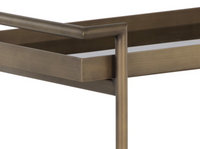 Livingston Antique Brass Bar Cart