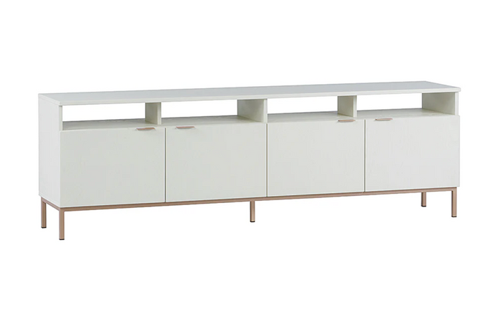 Ambrose Cream Modular Storage Media Cabinet