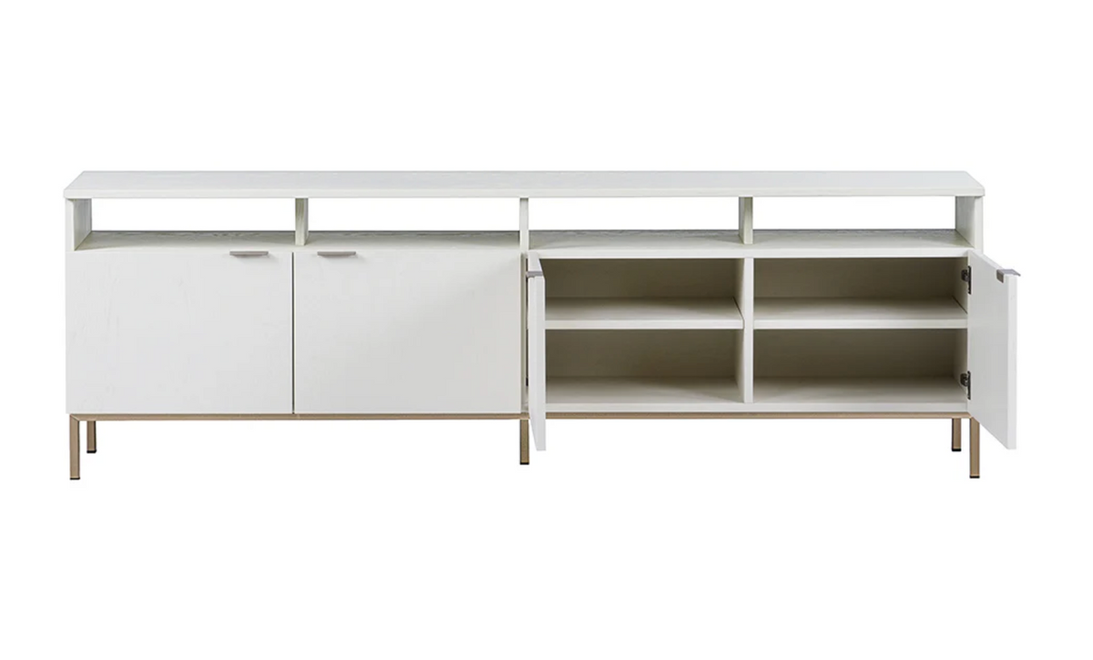 Ambrose Cream Modular Storage Media Cabinet