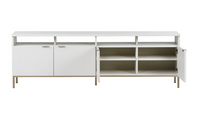 Ambrose Cream Modular Storage Media Cabinet