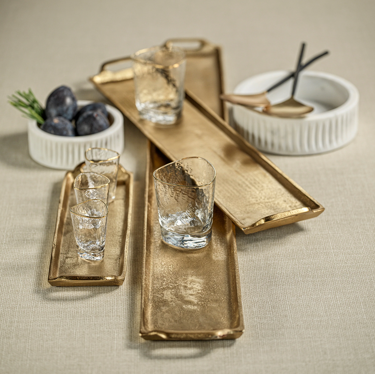 Kona Gold Aluminum Decorative Tray
