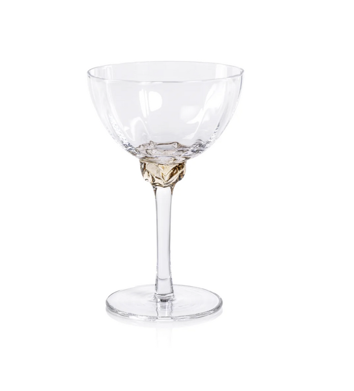 Colleen Optic Martini | Cocktail Glasses | Multicolor, Set of 4