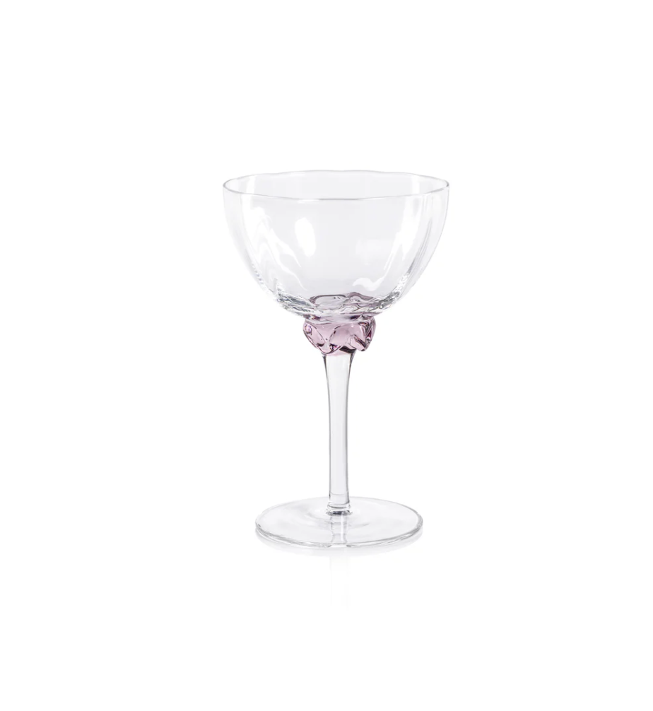 Colleen Optic Martini | Cocktail Glasses | Multicolor, Set of 4