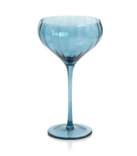 Madden Blue Cocktail Glasses, Set of 4