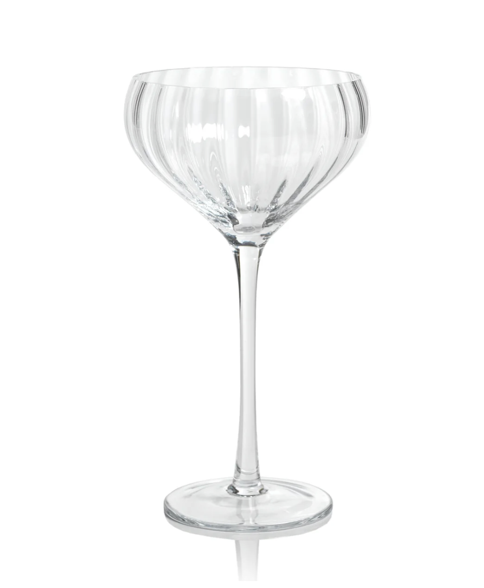 Madden Optic Cocktail Glasses, Set of 4