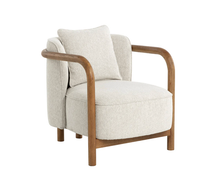 Beatrice Dove Cream Lounge Chair