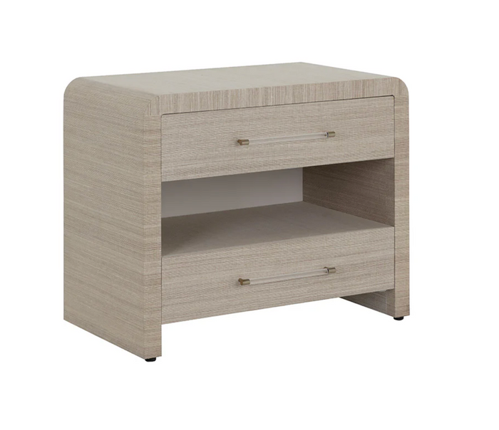 Atherton Sand Raffia Nightstand