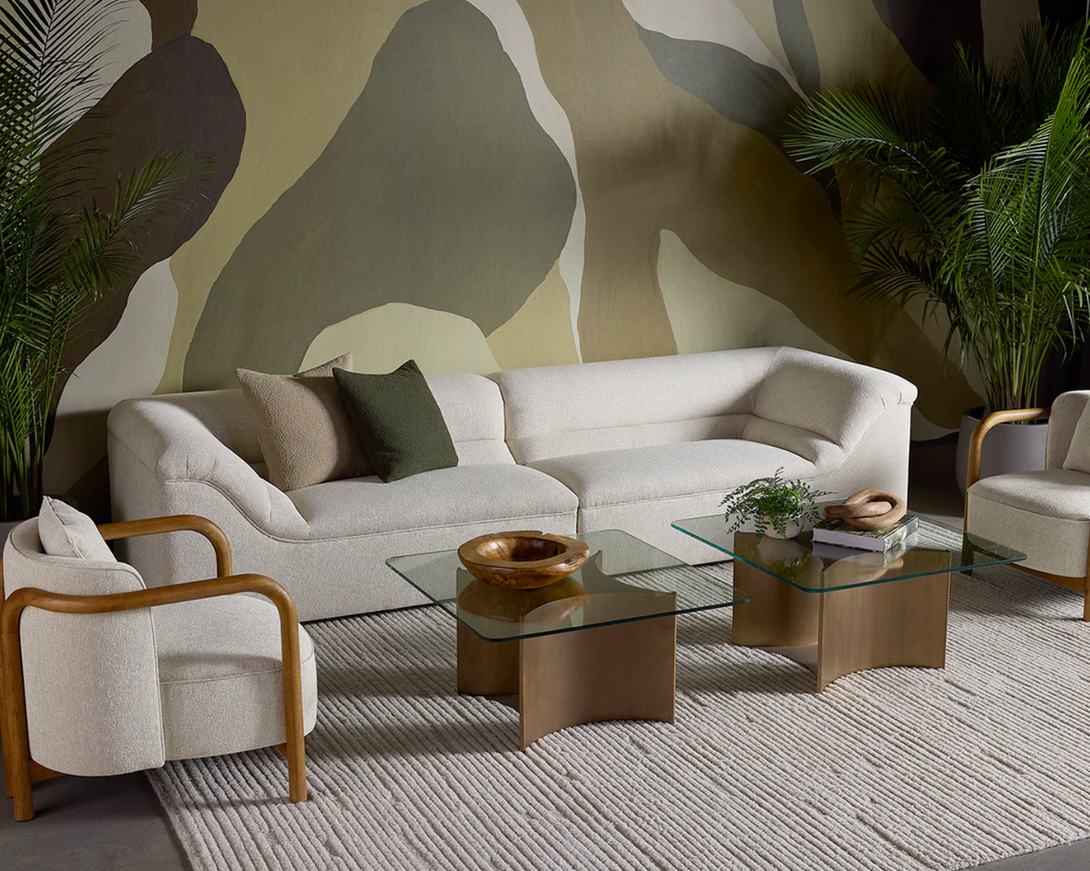 Gladys Dove Cream Sofa