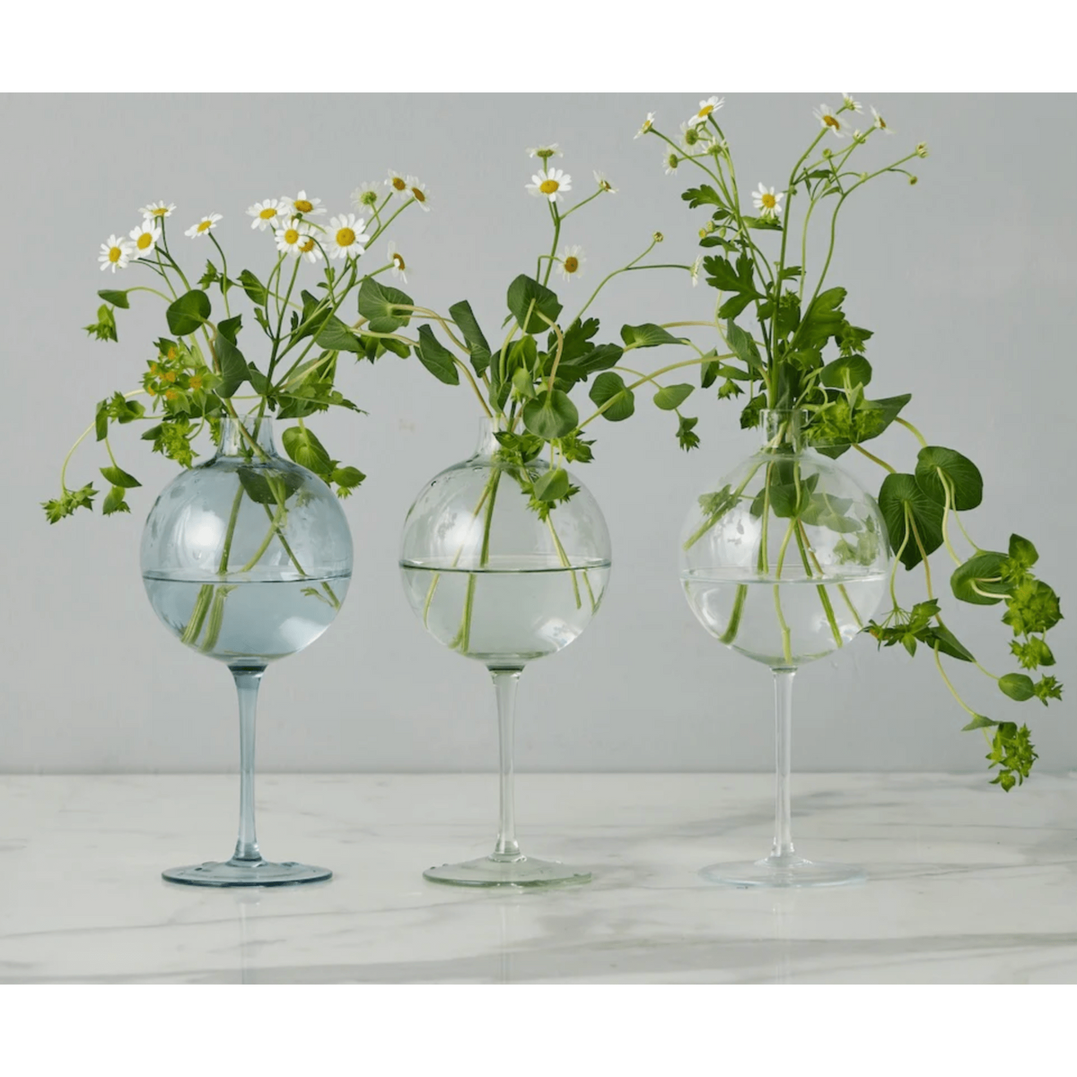 Clear Small Wine Glass Vase