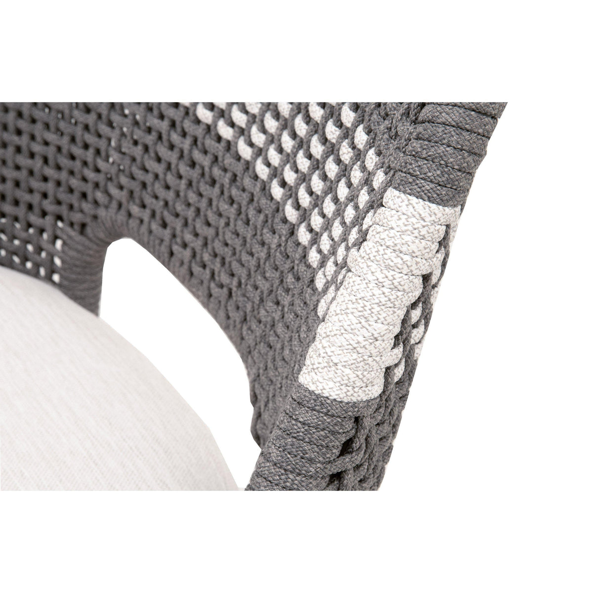 Tootsie Gray Rope Barstool