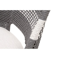 Tootsie Gray Rope Barstool