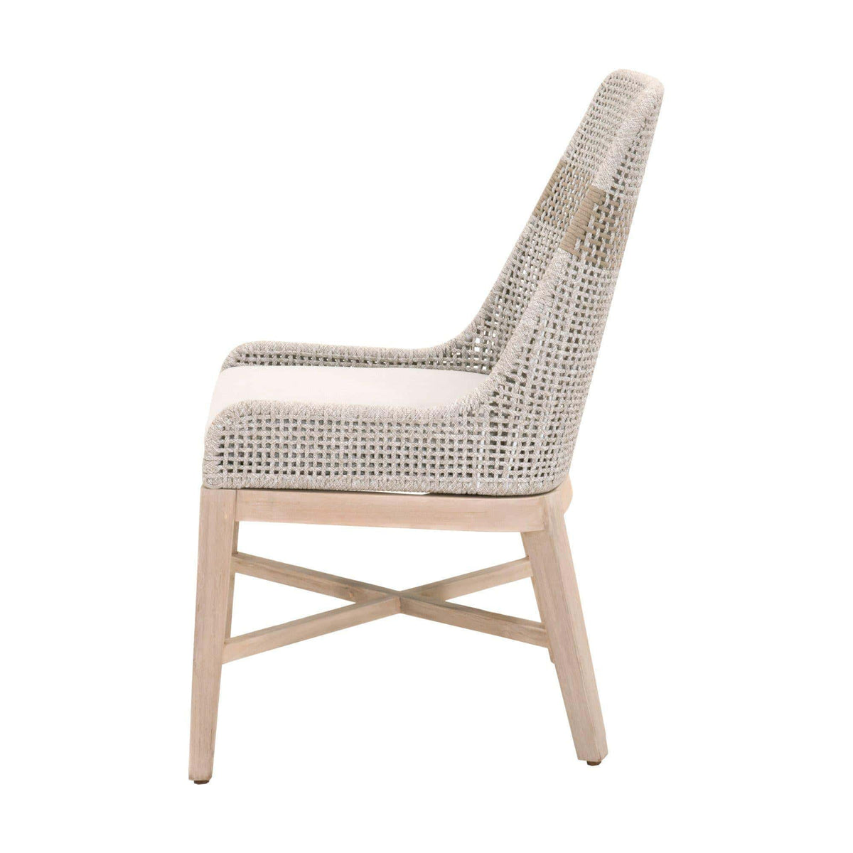 Tootsie Taupe Rope Outdoor Dining Chair, Set of 2