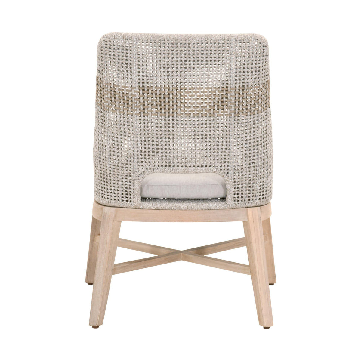 Tootsie Taupe Rope Outdoor Dining Chair, Set of 2