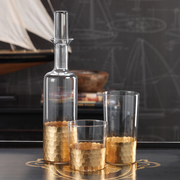 Victoria Gold Highball Glasses, Set of 4