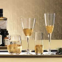 Victoria Gold Champagne Flutes, Set of 4