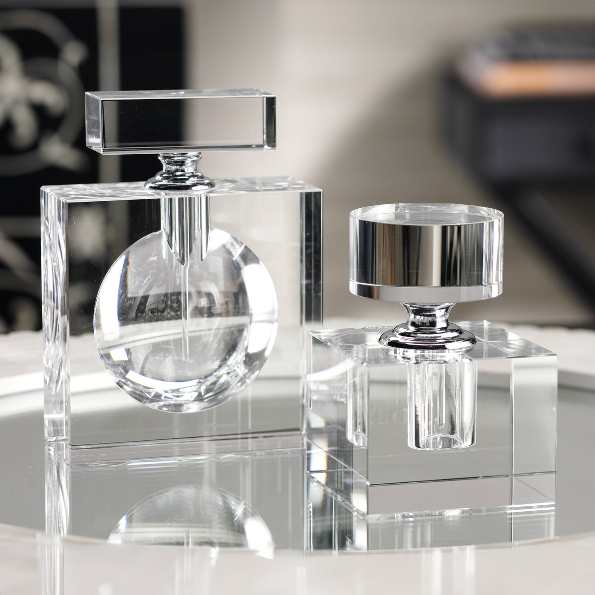 Amaray Tall Glass Perfume Bottle