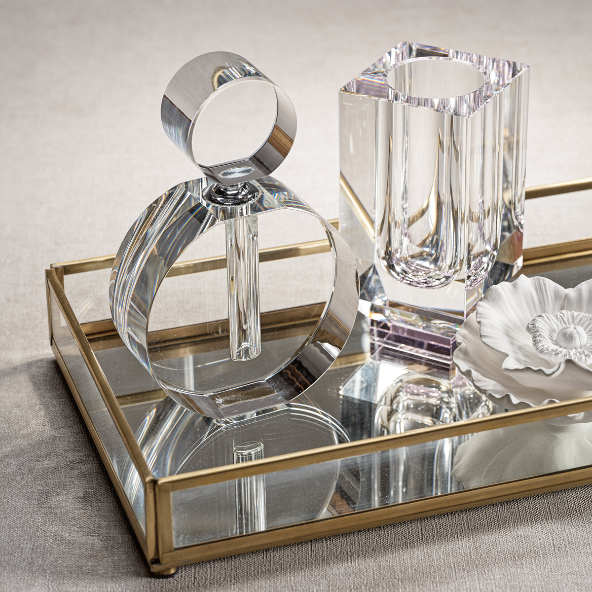 Amaray Double O Glass Perfume Bottle